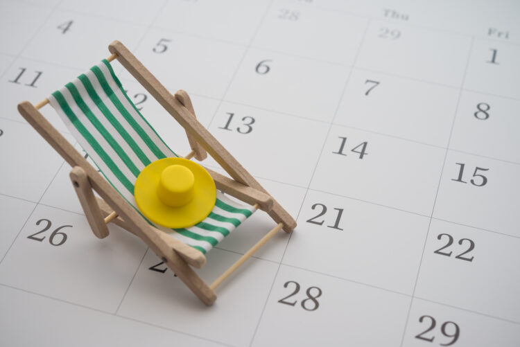 夏季休業日のお知らせ