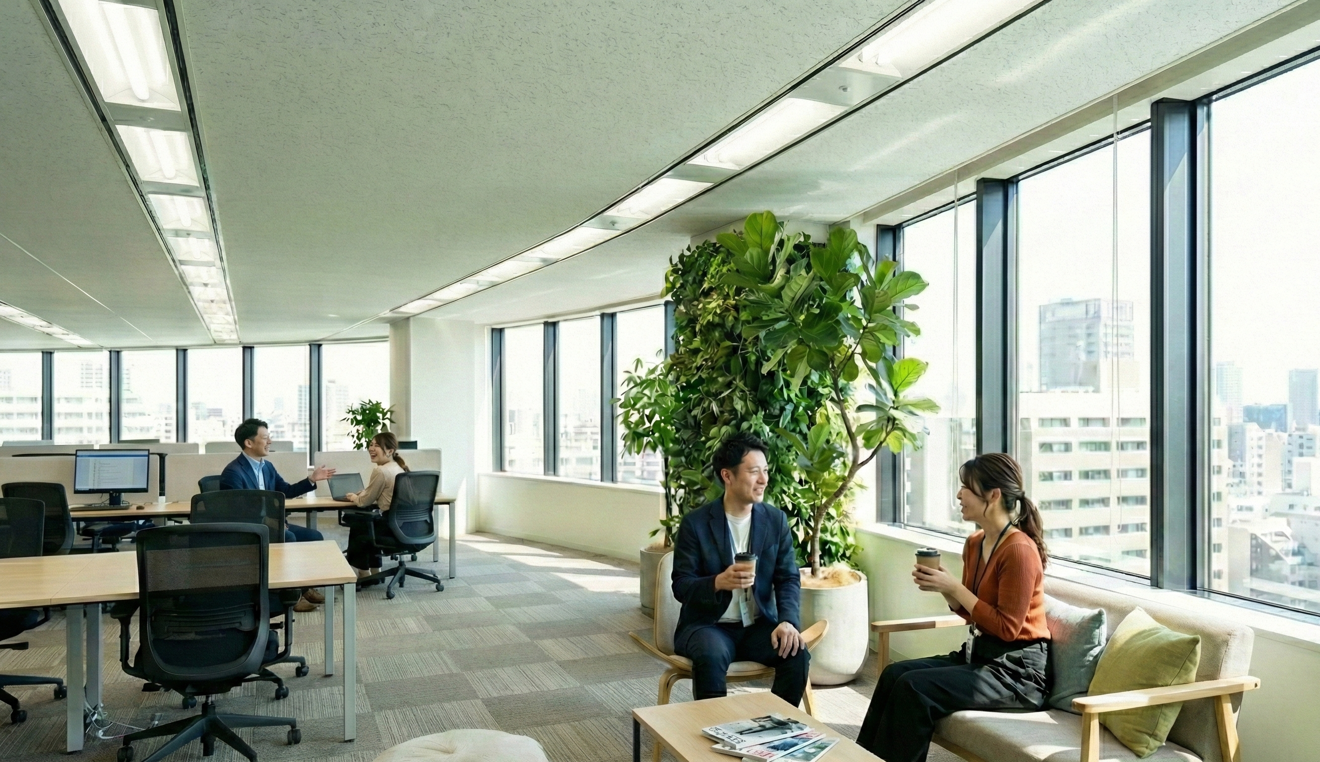 緑があるだけで、会話が増える ― コミュニケーションを生む自然なきっかけ ―